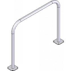 CE Μεταλλική Μπάρα Στάθμευσης Ποδηλάτων 100x80cm (3.457)
