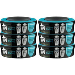 Tommee Tippee Ανταλλακτικές Σακούλες Κάδων για Πάνες Twist and Click 6τμχ