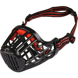 Flamingo Muzzle Silas Black Φίμωτρο Σκύλου 31x38-52εκ. Large