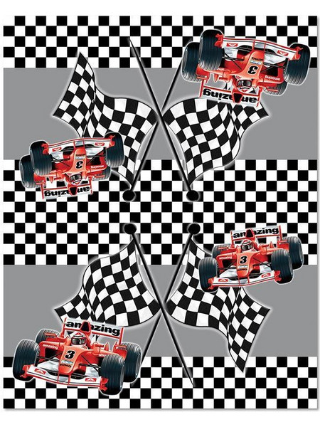 Τραπεζομάντηλο πλαστικό race car 54x72εκ