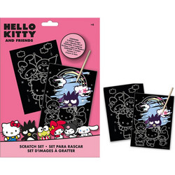 Hello Kitty Friends Σετ Ζωγραφικής με Ξύσιμο 23x30 εκ