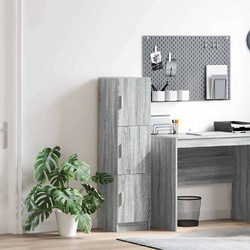 Highboard Γκρίζο Σονομα 31.5 x 32 x 122.5 εκ 869351