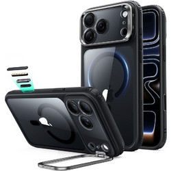 ESR Classic Hybrid Kickstand MagSafe Case Clear Black (iPhone 18 Pro Max / 17 Pro Max)
