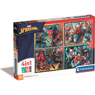 Παιδικό Puzzle Clementoni Spider-Man 4 in 1 12 + 16 + 20 + 24 Κομμάτια