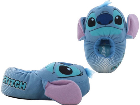 Disney Lilo & Stitch Χειμερινές Παιδικές Παντόφλες Μπλε Λιλά LS002633