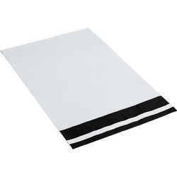 Πλαστική Σακούλα Courier με ταινία 30cm x 35cm+5cm αυτί 100τμ Λευκό