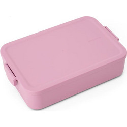 Brabantia Make & Take Δοχείο Φαγητού Με Χωρίσματα Bento 2Lt -Large- 25,5X16,7X6,2cm Lilac Pink -Πλ