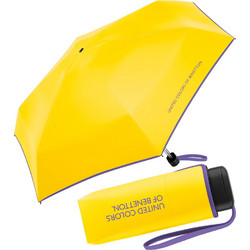 Benetton 56518 Κίτρινη Super Mini Χειροκίνητη Ομπρέλα Βροχής