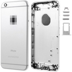 Πίσω Καπάκι Μπαταρίας Υψηλής Ποιότητας για iPhone 6 με Logo / Πλήκτρα και Βάση για SIM - Ασημί