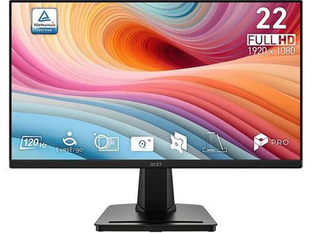 MSI PRO MP225 E12VL VA Monitor 21.45" 1920x1080 FHD 120Hz 4ms