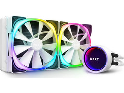 NZXT Kraken X63 White Υδρόψυξη CPU 140mm RGB για Socket 115x / 1366 / 2011 / 2066 / 2011-3 / AM4 / TR4 / 1200 / sTRX4