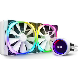 NZXT Kraken X63 White Υδρόψυξη CPU 140mm RGB για Socket 115x / 1366 / 2011 / 2066 / 2011-3 / AM4 / TR4 / 1200 / sTRX4