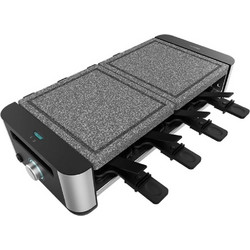 Cecotec Raclette Grill Cheese&Grill 16000 Inox AllStone CEC-03226 Ηλεκτρική Ψησταριά Πλάκας 1600W με Ρυθμιζόμενο Θερμοστάτη