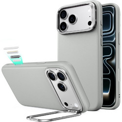 ESR Atelier Leather Kickstand MagSafe Θήκη iPhone 18 Pro / 17 Pro Grey
