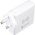 Forcell Multifunction Φορτιστής Χωρίς Καλώδιο με 2 Θύρες USB-A & Θύρα USB-C 15W Quick Charge 3.0 White