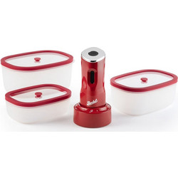 Δοχεία Φαγητού Berkel Kit all in one Icon Mini Vacuum Pump red