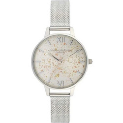 Olivia Burton Celestial Γυναικείο Ρολόι με Ασημί Μεταλλικό Μπρασελέ OB16GD14