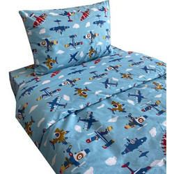 Astron Σετ Παιδικά Σεντόνια 170x260
 Airplane 6100 Blue