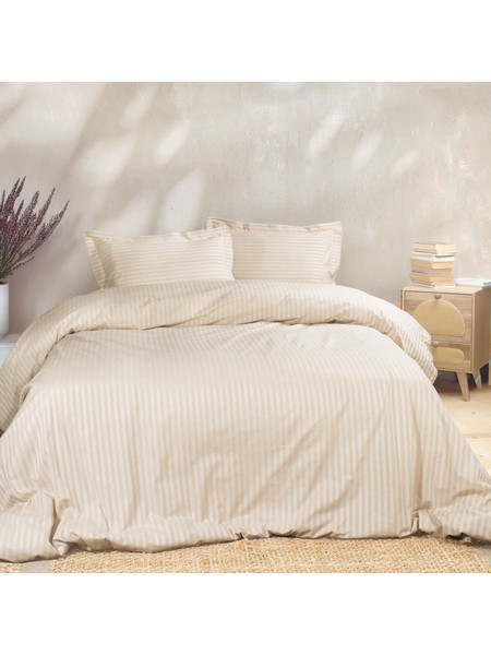 Πάπλωμα Υπέρδιπλo (Σετ 230x260) Rythmos Nexus Beige