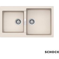 Schock Cristalite Manhattan Everest Ένθετος Νεροχύτης Γρανίτη Αντιστρεφόμενος Ματ 86x50cm 30290-1511