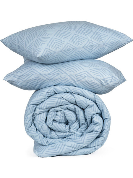 Sunshine Μαξιλαροθήκες Cotton Feelings 2048 Blue 50x70 - Μαξιλαροθήκες βαμβακερές 100% σε μεγάλη ποικιλία χρωμάτων και σχεδίων