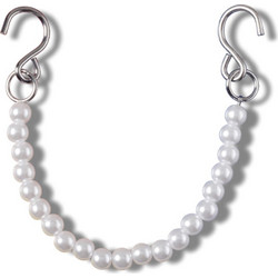 Γυναικείο Διακoσμητικό Crocs Jibbitz Charms 10013439 Pearl Strap Chain Άσπρο