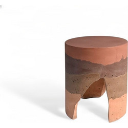 Σκαμπό / Βοηθητικό Τραπέζι Urbi et Orbi Strata Stool Warm Φ33x40cm