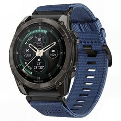 Tech-Protect Nylon Classic Λουράκι Υφασμάτινο Midnight Navy (Garmin Fenix 5X / 5X Plus / 6X / 6X Pro / 7X / 8 / 9 51mm)