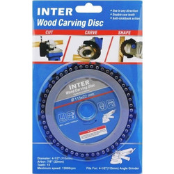 ΔΙΣΚΟΙ ΞΥΛΟΥ ΜΕ ΑΛΥΣΙΔΑ 115mm INTER