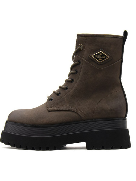 REPLAY WOMEN BIKER BOOTS GWL72.000.C000WS ANY ICON PLATFORM