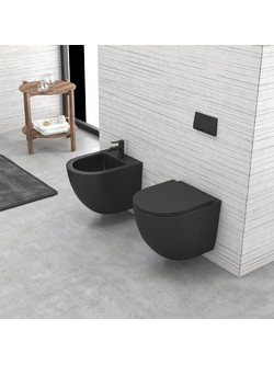 Μπιντέ αναρτώμενο MILOS LT 046F Black Matt KARAG