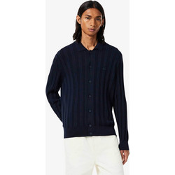 Lacoste Ανδρική Ζακέτα Πλεκτή Μπλε Σκούρο AH8565