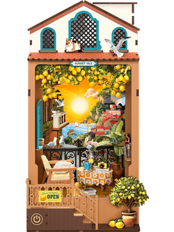 Robotime Rolife Sunset Isle 3D Book Nook DIY 284 Κομμάτια 26.7cm TGB18