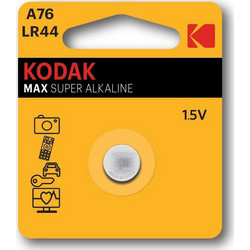Kodak Max Super Alkaline A76 LR44 1τμχ
