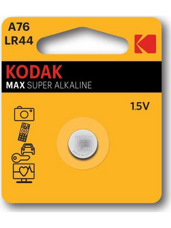 Kodak Max Super Alkaline A76 LR44 1τμχ