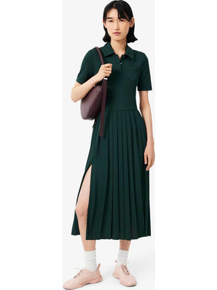 Lacoste Midi Φόρεμα Κυπαρισσί EF8660