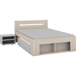 Κρεβάτι Corina με Δύο Κομοδίνα 146x205x86