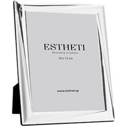 Κορνίζα (10x15) Μεταλλική Ασημί Estheti