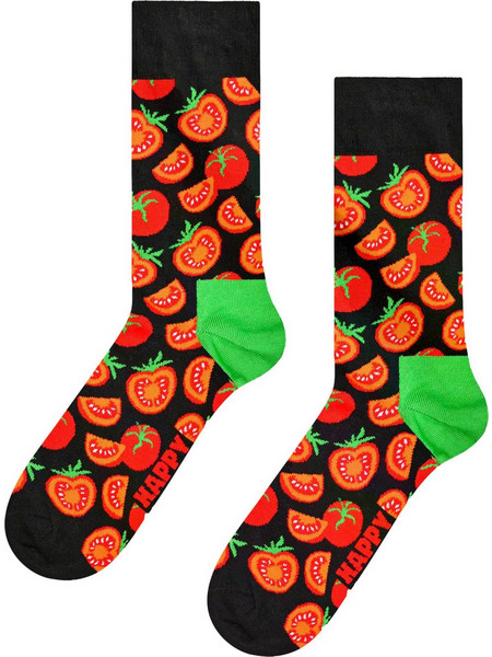 Happy Socks Tomato Ανδρικές Κάλτσες Μαύρες