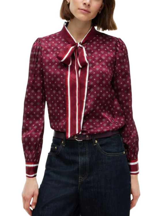 Tommy Hilfiger Γυναικείο Πουκάμισο Μπορντό WW0WW52238-0KR