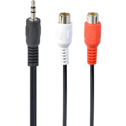 CABLE AUDIO 3.5MM TO 2RCA/SOCKET CCA-406 GEMBIRD