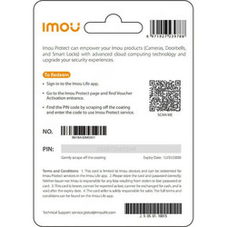 IMOU Κάρτα Δώρου Protect Basic (Ετήσιο Πρόγραμμα)
