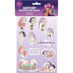 Kpop Demon Hunters Chibi sticker set