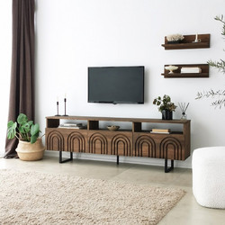 Σύνθεση Τηλεόρασης Helen - Walnut 552Nos1523 (50x15x12)
