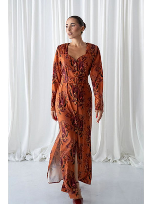Georgina Trikogia Mirabelle Maxi Φόρεμα Πορτοκαλί 018G