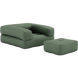 Πολυθρόνα-Κρεβάτι Futon CUBE - Karup - 756 Olive Green