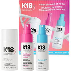 K18 Salon Blowout at Home (Leave-in mask 50ml, HeatBounce 47ml, AstroLift(TM) 47ml)