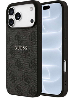 Guess 4G Embossed Ring Classic Logo Magsafe Θήκη Black (iPhone 18 Pro / 17 Pro)