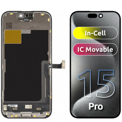 JK Οθόνη LCD για Apple iPhone 15 Pro In-Cell IC Μαύρο