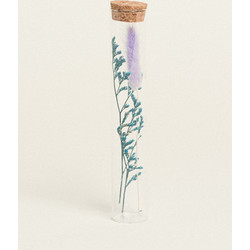 Beauty Home ΓΥΑΛΙΝΟΣ ΣΩΛΗΝΑΣ ΜΕ ΚΛΑΔΙΑ 3 x 18 cm Λιλά